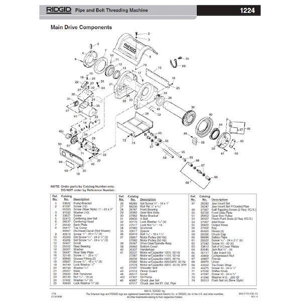リジッド RIDGID 26812 ルブリケーション チューブ F/1224