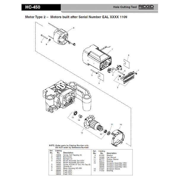リジッド RIDGID 38858 フィールド F/HC-350 HC-450