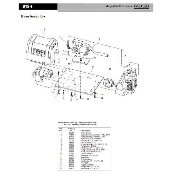 リジッド RIDGID 65557 モーター シュラウド F/918-I