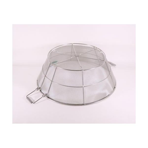 本間冬治工業 手付揚ざる 細目 65cm 18-8ステンレス 日本 AAG03065