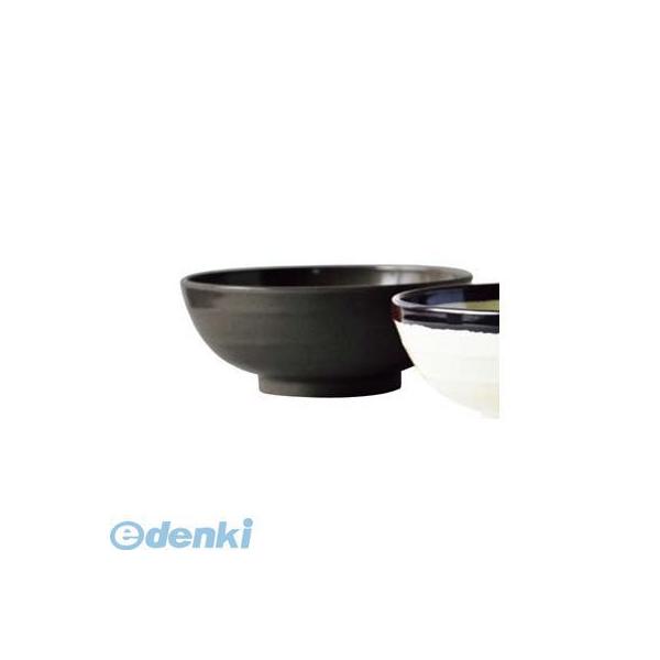 7343850 メラミン エコそば丼 黒（Ｍ−１０９）