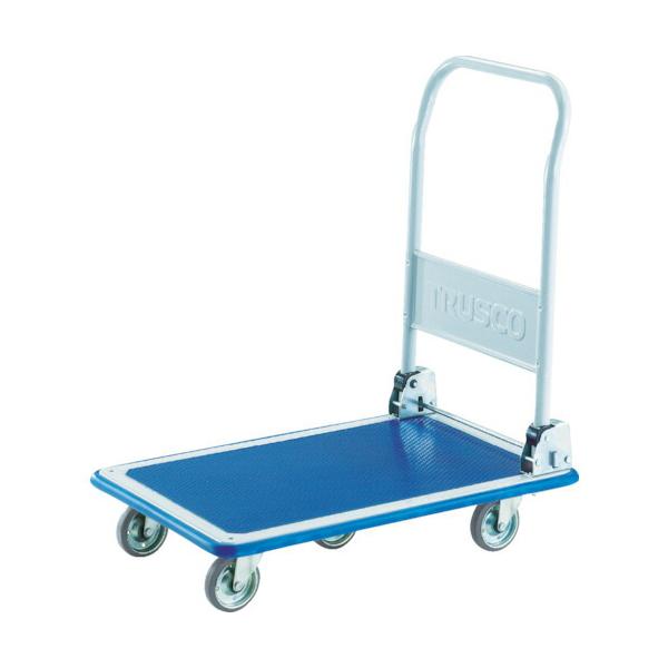 【個数：1個】ＴＲＵＳＣＯ 101N5 直送 代引不可・他メーカー同梱不可 プレス製台車 ドンキーカート 折りたたみ式５輪型７４０×４８０