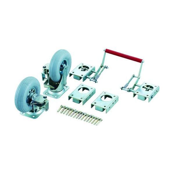 ＴＲＵＳＣＯ  300NARJB プレス製台車 ドンキーカート ３００番用ブレーキ空気入り自在車輪付 300番用ブレーキ空気入自在車輪付