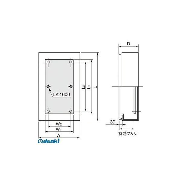 パナソニック（Panasonic） ［BPB6815V］ 盤用キャビネット屋外形　屋根無・木板付の通販は