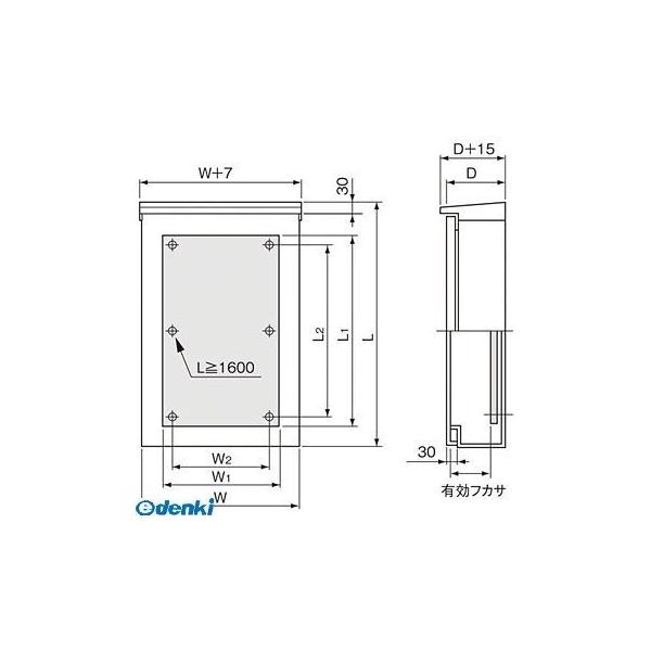 パナソニック（Panasonic） ［BPC45515V］ 盤用キャビネット屋外形　屋根付・木板付の通販は 19,776円