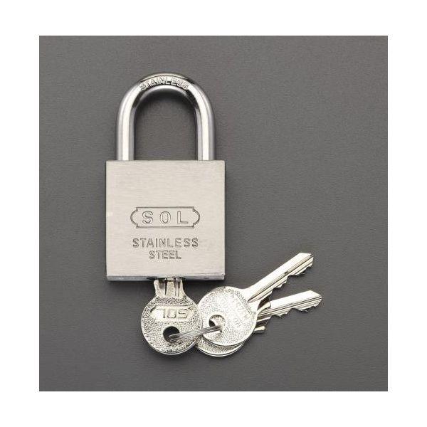 【個人宅配送不可】直送 代引不可 エスコ EA983TK-40  40mmシリンダー南京錠 EA983TK40【キャンセル不可】