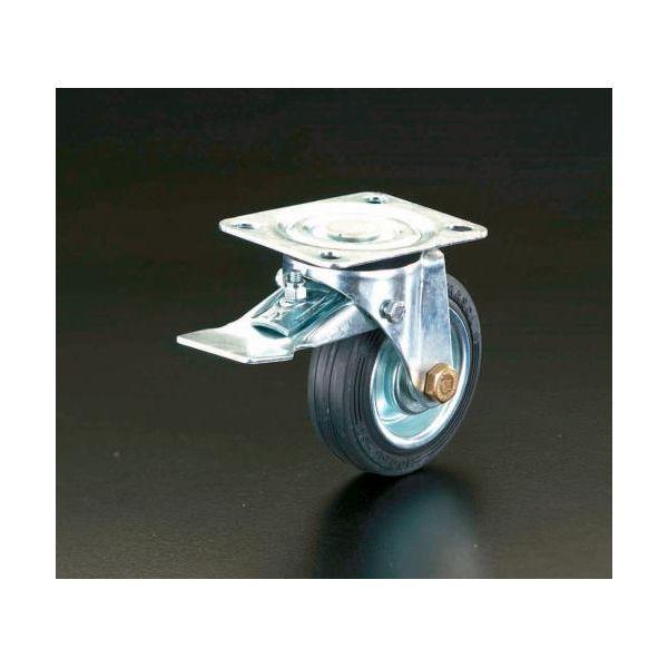 【個人宅配送不可】直送 代引不可 エスコ EA986GC-160  160mm自在金具キャスターブレーキ付 EA986GC160【キャンセル不可】