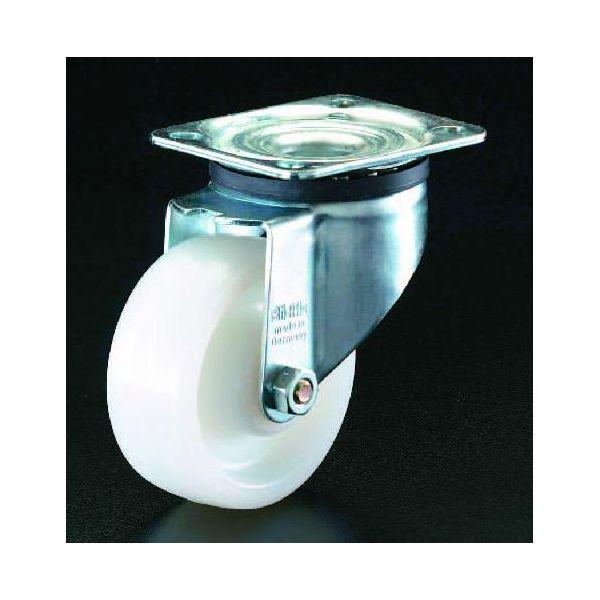 エスコ EA986HM-75 75mm自在金具付ナイロンキャスター EA986HM75【キャンセル不可】