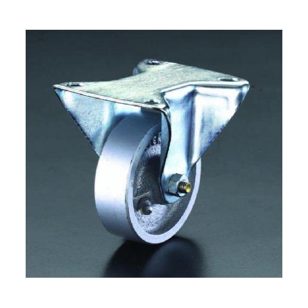 エスコ EA986N-80 80mm固定金具スティール車輪キャスター EA986N80【キャンセル不可】