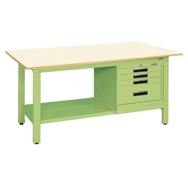 サカエ SAKAE KH-39BVPBT2 直送 代引不可 軽量作業台 KH／350kg／抗菌・抗ウイルスポリ天板／H800／中棚引 サカエ SAKAE KH-39BVPBT2 直送 代引不可 軽量作業台 KH／350kg／抗菌