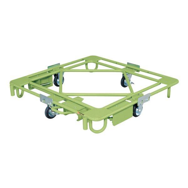 【個人宅配送不可】サカエ RB-4FBG 直送 代引不可・他メーカー同梱不可 車上渡し 自在移動回転台車 RB4FBG