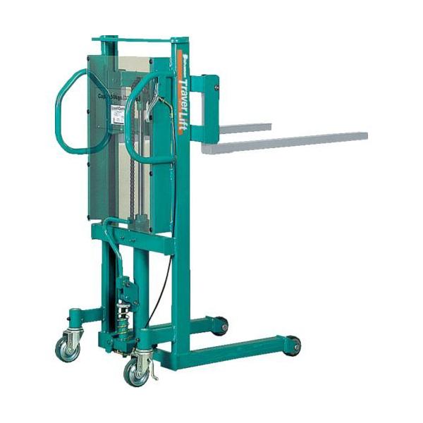 ビシャモン STL25 直送 フォーク式リフター トラバーリフト 手動油圧式 均等荷重２５０ｋｇ フォーク寸法５５０×６０ｍｍ ストローク１２００ｍｍ