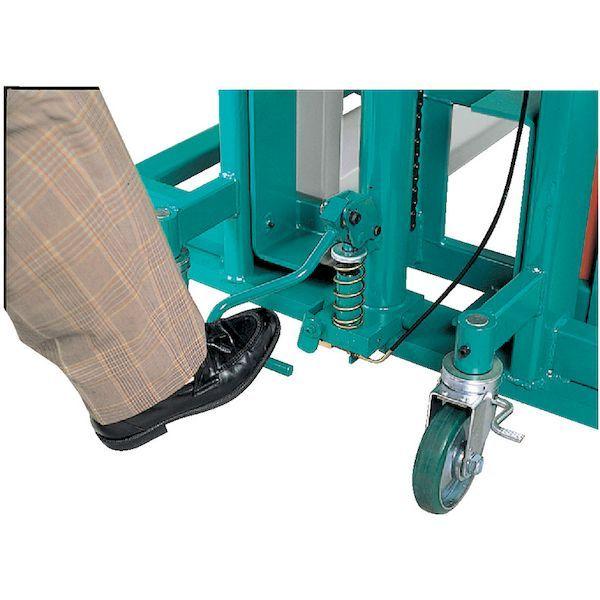 ビシャモン STL25 直送 フォーク式リフター トラバーリフト 手動油圧式 均等荷重２５０ｋｇ フォーク寸法５５０×６０ｍｍ ストローク１２００ｍｍ_1