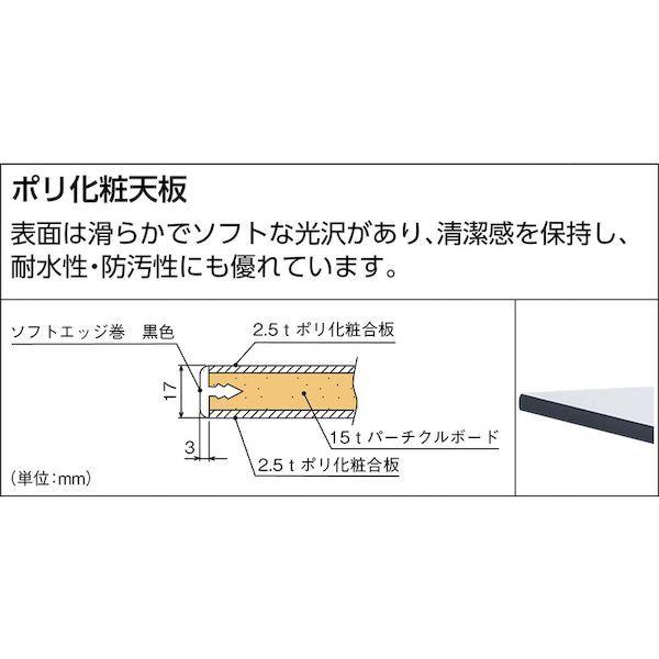 【個人宅配送不可】【受注生産品 納期-約1ヶ月】ＴＲＵＳＣＯ  TFAE0960UDK1 直送 代引不可 ＴＦＡＥ型立作業台　薄型１段引出付　９００Ｘ６００ＸＨ９００_2