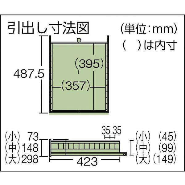 【個人宅配送不可】ＴＲＵＳＣＯ DW1800UDC111 直送 代引不可・他メーカー同梱不可 ＤＷ型作業台　１８００Ｘ７５０ＸＨ７４０　３段ワゴン付_4