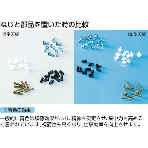【個人宅配送不可】ＴＲＵＳＣＯ BE1260 直送 代引不可・他メーカー同梱不可 ＢＥ型軽量作業台 １２００Ｘ６００ＸＨ７４０ ダークグレー色 BE-1260_3