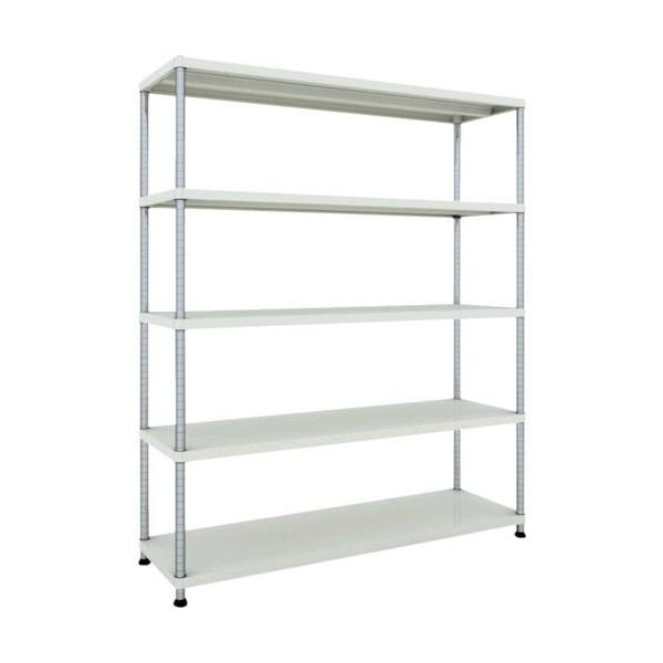 【個人宅配送不可】ＴＲＵＳＣＯ PER6545W 直送 代引不可・他メーカー同梱不可 スチールラック フェニックスラック １５００Ｘ４５０ ５段 Ｗ色 抗菌粉体塗装