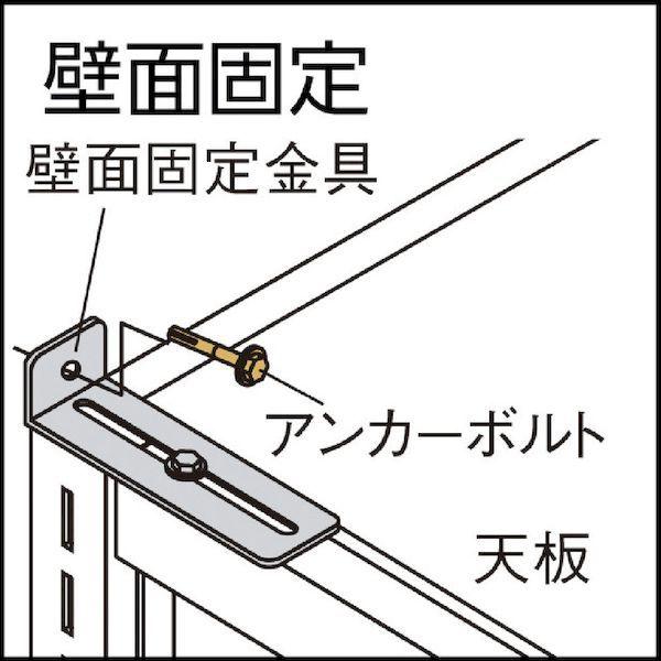 【個人宅配送不可】ＴＲＵＳＣＯ  BSDD63Y5B 直送 代引不可・他メーカー同梱不可 複柱書架　複式　Ａ４横　Ｗ９００ＸＤ３２０ＸＨ１９４４　５段　連結_1