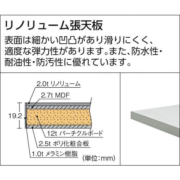 【個人宅配送不可】ＴＲＵＳＣＯ RAE0960DG 直送 代引不可・他メーカー同梱不可 ＲＡＥ型作業台 ９００Ｘ６００ＸＨ７４０ ダークグレー色_1