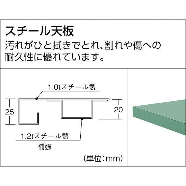 【個人宅配送不可】ＴＲＵＳＣＯ SAE0975W 直送 代引不可・他メーカー同梱不可 ＳＡＥ型作業台 ９００Ｘ７５０ＸＨ７４０ ホワイト色_1