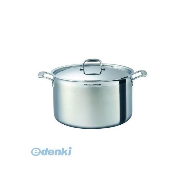 AHVF405 ステンレス ビタクラフト・プロ 半寸胴鍋 （蓋付）40cm No