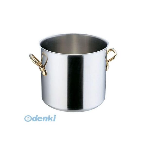 遠藤商事 ＳＡスーパーデンジ　半寸胴鍋（蓋無）２４cm　　《新型ハンドル》 AHV54024 遠藤商事 SA スーパーデンジ 寸胴鍋 蓋無 24cm - 調理器具のSHOKUBI