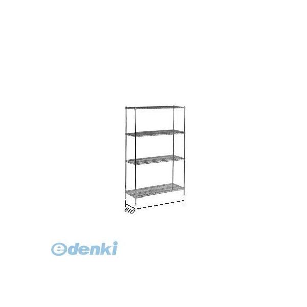 HWI07224 ＴＫＧワイヤーシェルフセット Ｓ２４６０Ｃ×Ｐ６３Ｃ×４段 4905001813740 TKGコーポレーション