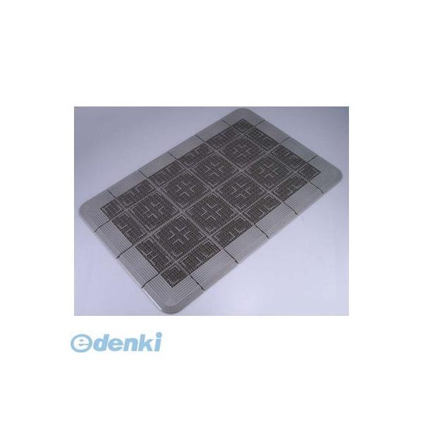 クロスハードマット 900×1200mm グレー コシの強い芝が泥や砂をしっかり取りのぞきます。土砂が多い作業現場や出入り口用として。クロスハードマット 900×1200mm | だいた商会