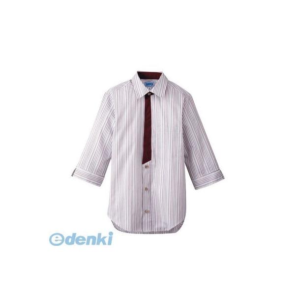 ［SSY3804］ 男女兼用七分袖シャツ Ｌ ＢＴ−３１２１ エンジ 4589929622280 サンペックスイスト サーヴォ