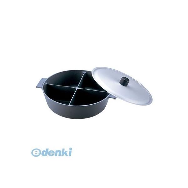 QNB3502 アルミ鍋のなべ 四槽式フッ素加工（蓋付） ３６cm 4905001208577 ヒキモトの通販は