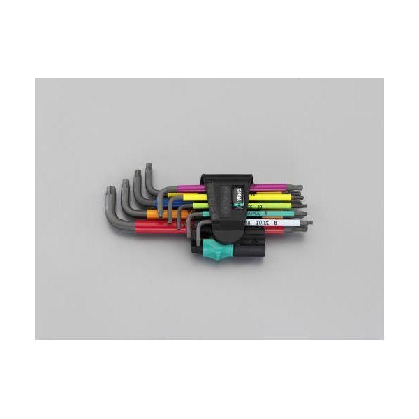 【個人宅配送不可】直送 代引不可 エスコ EA573TV  ９本組　Ｔｏｒｘキーレンチ（マルチカラー）【キャンセル不可】