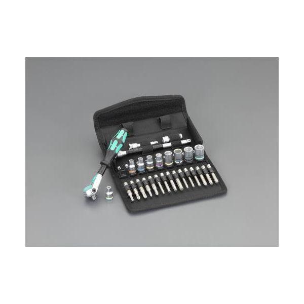 【個人宅配送不可】直送 代引不可 エスコ EA617AH-210 １／４“ＤＲ　ソケットレンチセット（ＺＹＫＬＯＰ） EA617AH210【キャンセル不可】