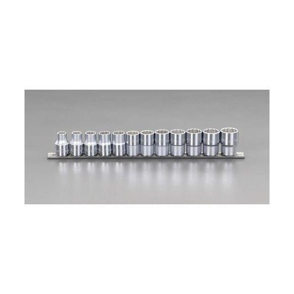 【個人宅配送不可】直送 代引不可 エスコ EA618KK-2  １／２“ｓｑ　ソケットセット EA618KK2【キャンセル不可】