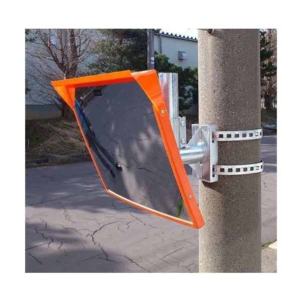 【個人宅配送不可】直送 代引不可 エスコ EA724ZY-16  ５００ｘ６００ｍｍ　大型安全ミラー　（電柱用／アクリル製） EA724ZY16【キャンセル不可】