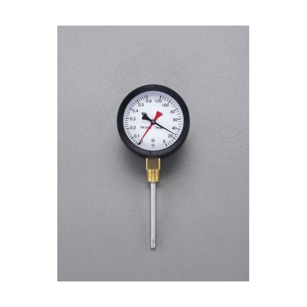 【個人宅配送不可】直送 代引不可 エスコ EA729PA-12  ０−　１２０℃／０−０．６ＭＰａ／φ８８ｍｍ　水高計（立型） EA729PA12【キャンセル不可】