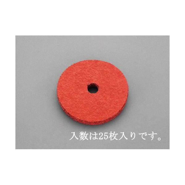 【個人宅配送不可】直送 代引不可 エスコ EA809MD-180  １０２ｍｍ／＃８０　ディスクペーパー（パット付／２５枚） EA809MD180【キャンセル不可】
