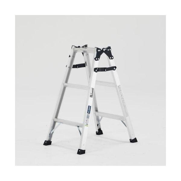 【個人宅配送不可】直送 代引不可 エスコ EA903AB-12A 【代引不可・他メーカー同梱不可】 ０．８２ｍ　はしご兼用脚立（アルミ製） EA9【キャンセル不可】