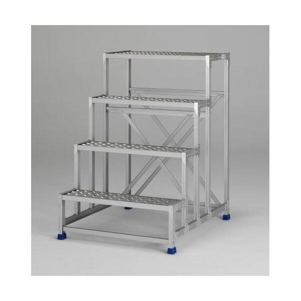 【個人宅配送不可】直送 代引不可 エスコ EA903BM-4A ８００ｘ　４００ｘ１２００ｍｍ／　４段　踏　台 EA903BM4A【キャンセル不可】