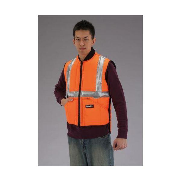 【個人宅配送不可】直送 代引不可 エスコ EA915GA-42  Ｍ　防寒ベスト（注意色　オレンジ） EA915GA42【キャンセル不可】