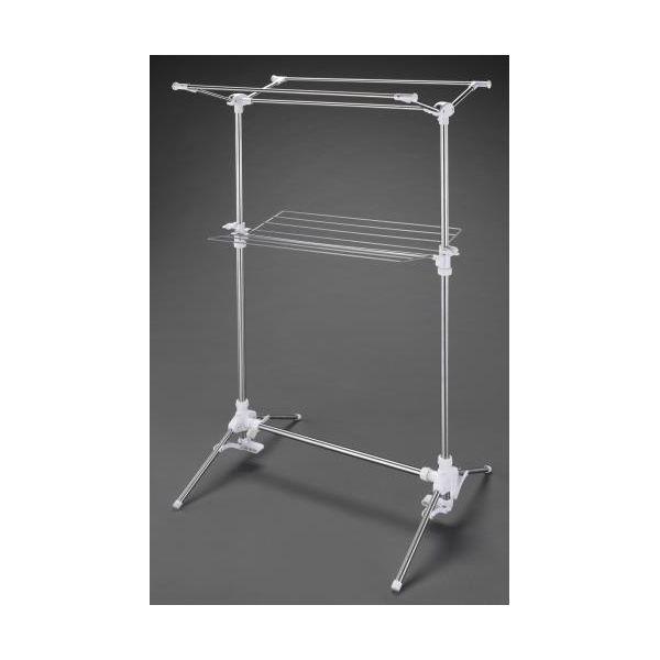 【個人宅配送不可】直送 代引不可 エスコ EA951FB-42A  ８４０ｘ６６０ｘ１３２０−１８００ｍｍ　物干し（ステンレス製） EA951FB42A【キャンセル不可】