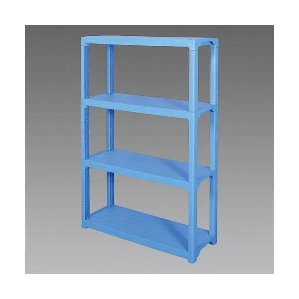【個人宅配送不可】直送 代引不可 エスコ EA976AL-3  １２００ｘ４５０ｘ１８００ｍｍ／４段　ラック棚（プラスチック製） EA976AL3【キャンセル不可】