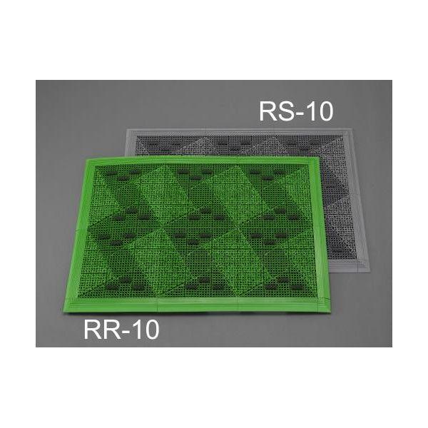 【個人宅配送不可】 エスコ EA997RR-10 直送 代引不可 ７００ｘ１０００ｍｍ　連結ブラシマット（グリーン／ふち付） EA997RR10【キャンセル不可】