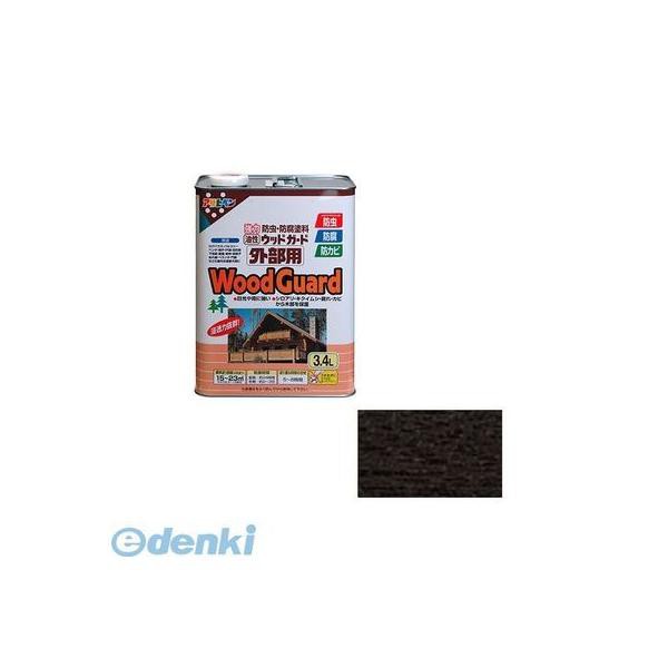 アサヒペン  4970925530578 アサヒペン ウッドガード 外部用 ３．４Ｌ ブラック ０４ ウッドガード外部用の通販は
