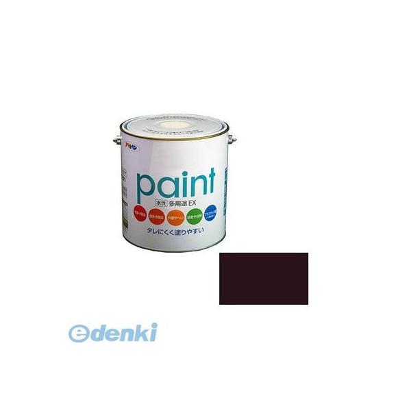 直送 代引不可・他メーカー同梱不可 アサヒペン ［4970925459886］ アサヒペン 水性多用途ＥＸ ３Ｌ こげ茶 水性アクリル樹脂塗料 水性塗