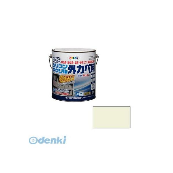 直送 代引不可・他メーカー同梱不可 アサヒペン ［4970925452511］ アサヒペン　水性シリコンアクリル外かべ用　３ＫＧ　ミルキーホワイト