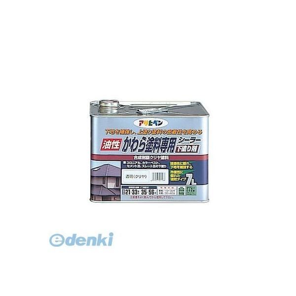 直送 代引不可・他メーカー同梱不可 アサヒペン 4970925401588 アサヒペン かわら塗料専用シーラー ７Ｌ 透明（クリヤ） 油性かわら塗料専