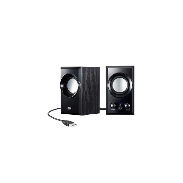 サンワサプライ  MM-SPU7BK USBスピーカー(ブラック） MMSPU7BK PCスピーカー SUPPLY SANWA
