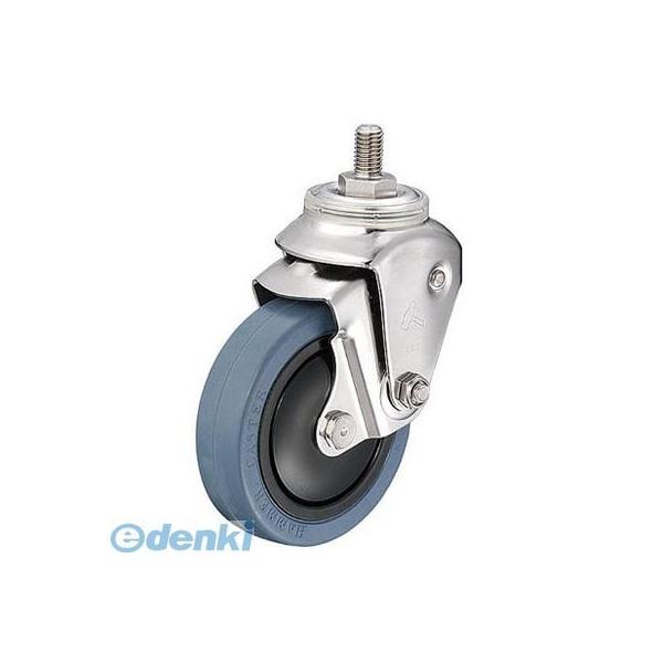 ハンマーキャスター  940SEA-FR100-S328 ステンレスクッションEねじ込みM12ゴム100mm線径2．8【キャンセル不可】