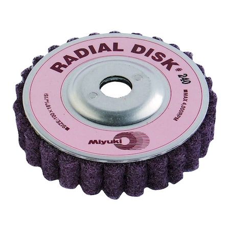 ミユキ BR1004 【5個入】 ラジアルディスク　１００Ｘ１６　２４０＃の通販は 7,026円