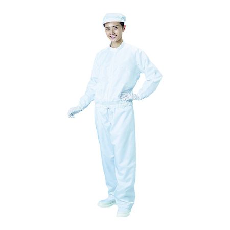 ブラストン BSC-42001-W-LL クリーンルーム用ウエア 防塵ジャケット 立衿 白 ＬＬサイズ BSC42001WLLの通販は